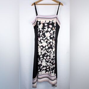 DKNY Floral and Stripes Slip Dress Size 12